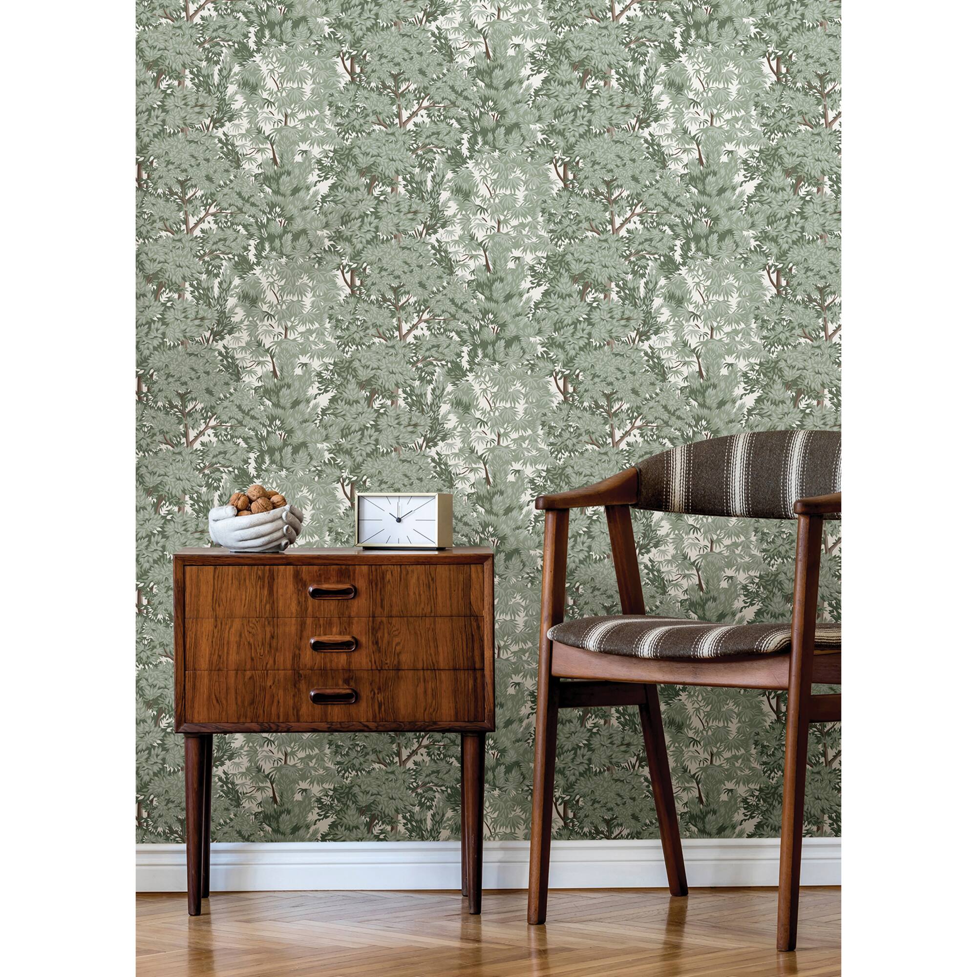 RoomMates Ardian Green Peel & Stick Wallpaper